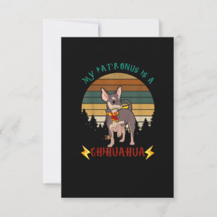 Mijn Patronus is een Chihuahua Funny Gift Hondenli RSVP Kaartje