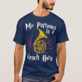 Mijn Patronus is een Franse hon grappige muzikant- T-shirt (Voorkant)