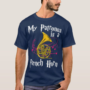 Mijn Patronus is een Franse hon grappige muzikant- T-shirt