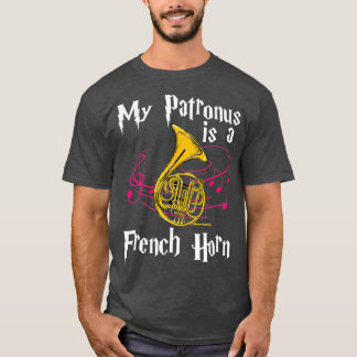 Mijn Patronus is een Franse hon grappige muzikant- T-shirt
