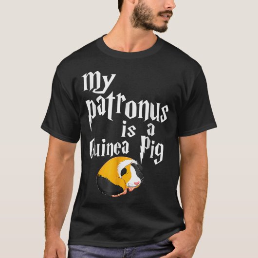 Mijn patronus is een Guinee Pig Grappige Liefs T-shirt (Voorkant)