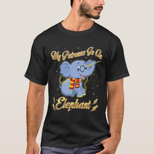 Mijn Patronus is een olifant Harry Animal Potter v T-shirt (Voorkant)