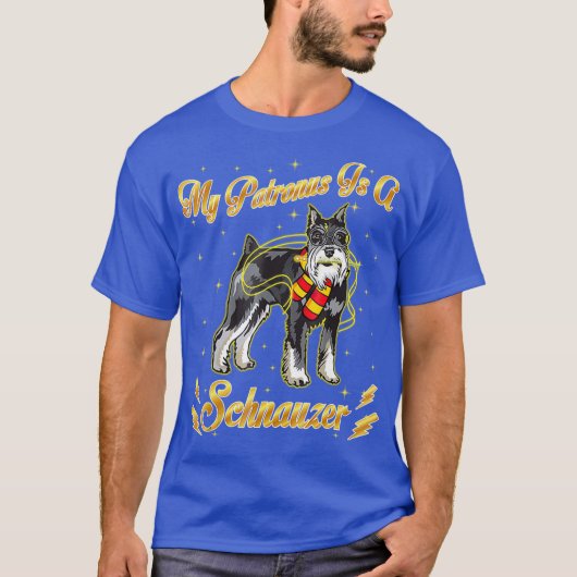 Mijn Patronus is een Schnauzer Harry Dog Potter Pa T-shirt (Voorkant)