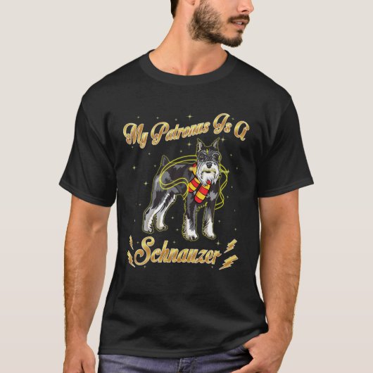 Mijn Patronus is een Schnauzer Harry Dog Potter pa T-shirt (Voorkant)