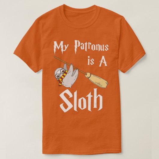 Mijn Patronus is een Sloth Sloth Lovers Gift Manne T-shirt (Design voorkant)