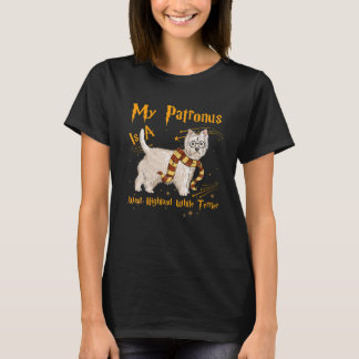 Mijn Patronus is een witte terrier Dog L T-shirt
