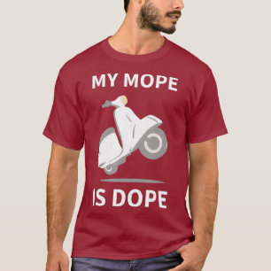 Mijn paus is Dope Motorfiel Scooter Motocross T-shirt