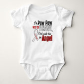 Mijn Paw Paw is een engel Lung-kanker Romper (Voorkant)