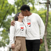 Mijn Pawsome Valentijn Schattige Pug & Rood Hart W Trui