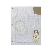 Mijn PBGV Ate Mijn Lesson Plan Notitieblok (Linkerzijde)