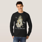 Mijn PBGV Ate Mijn thuiswerk T-shirt (Voorkant volledig)