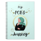 Mijn PCOS-reis Polycysteus Ovarium Syndroom Blauwg Notitieboek (Voorkant)