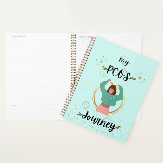 Mijn PCOS-reis Polycysteus Ovarium Syndroom Blauwg Planner (Display)