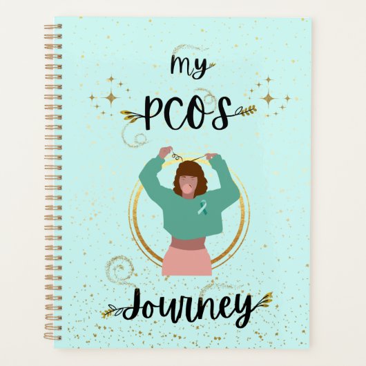 Mijn PCOS-reis Polycysteus Ovarium Syndroom Blauwg Planner (Voorkant)