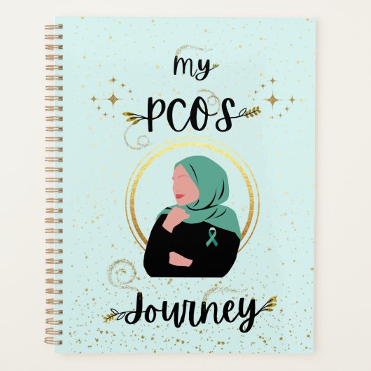Mijn PCOS-reis Polycysteus Ovarium Syndroom Blauwg Planner (Voorkant)