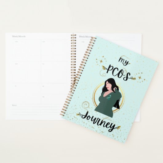 Mijn PCOS-reis Polycysteus Ovarium Syndroom Blauwg Planner (Display)