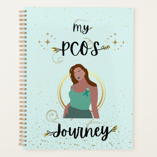 Mijn PCOS-reis Polycysteus Ovarium Syndroom Blauwg Planner (Voorkant)