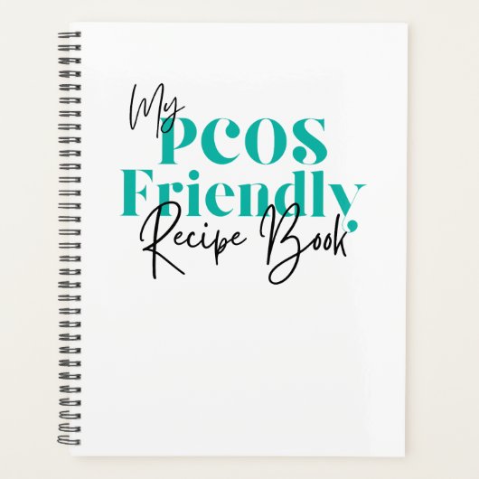 Mijn PCOS VRIENDELIJK Receptenboek Planner (Voorkant)