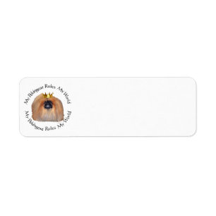 Mijn Pekingees Heerst Over Mijn Wereld Etiket
