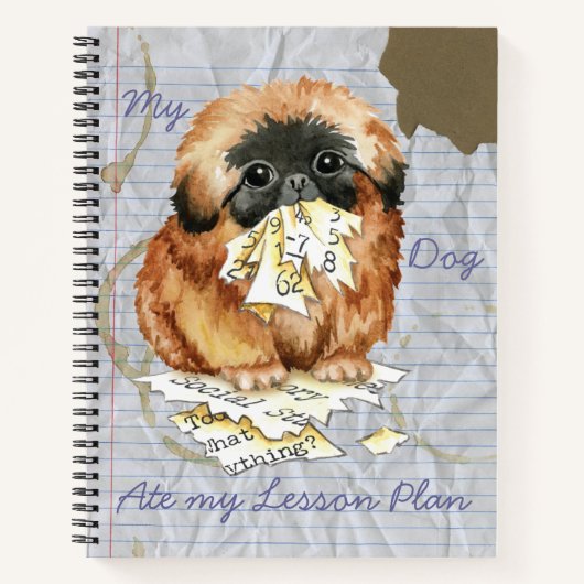 Mijn Pekingese Ate Mijn Lesson Plan Notitieboek (Voorkant)