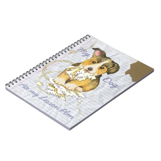 Mijn Pembroke Welsh Corgi Ate mijn Lesson Plan Notitieboek (Linkerzijde)