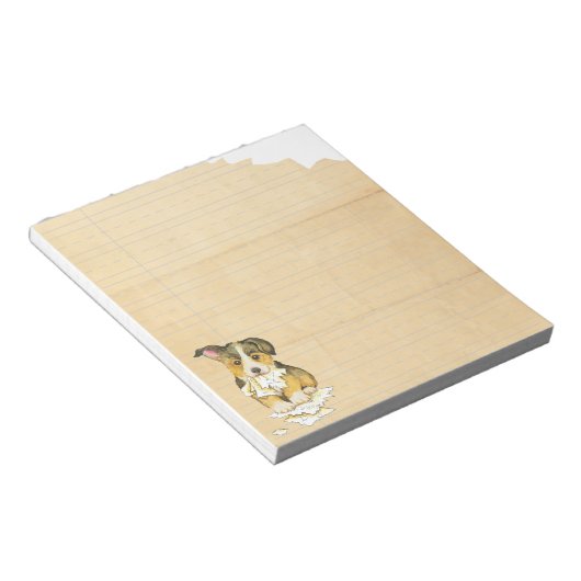 Mijn Pembroke Welsh Corgi Ate mijn thuiswerk Notitieblok (Schuin)