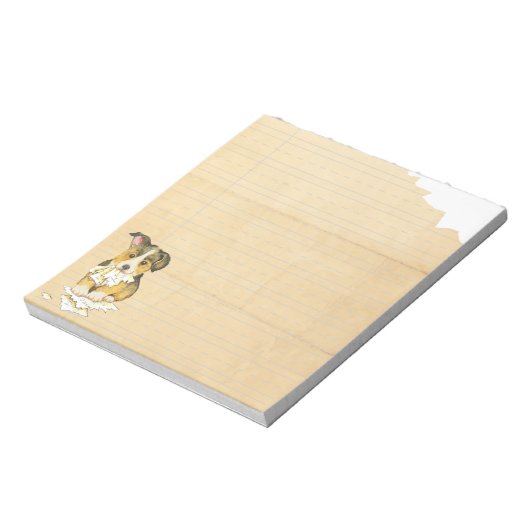 Mijn Pembroke Welsh Corgi Ate mijn thuiswerk Notitieblok (Linkerzijde)