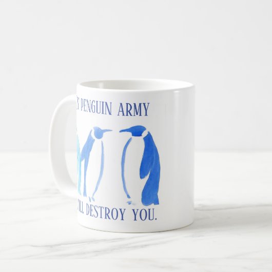 Mijn Penguin-leger zal je Mok vernietigen (Voorkant links)