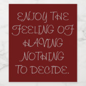 Mijn pensioen wijn label wijn etiket (Enkel label)