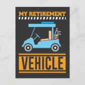 Mijn Pensioengereigenaar Funny Golf Car Briefkaart (Voorkant)