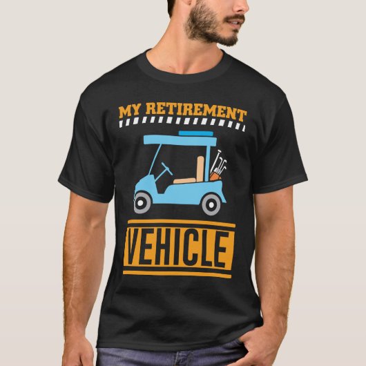 Mijn Pensioengereigenaar Funny Golf Car T-shirt (Voorkant)