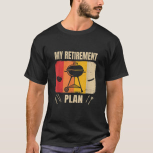 Mijn Pensioenplan BBQ Timer Barbecue 2021 Cadeau T-shirt