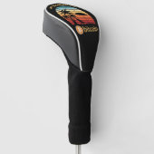 Mijn Pensioenplan Bitcoin Strand Zonsondergang Golfheadcover (Schuin)