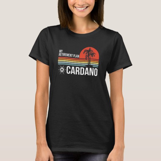 Mijn Pensioenplan Blockchain Cryptocurrency Ada C T-shirt (Voorkant)