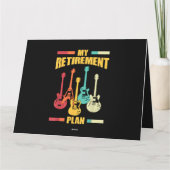 Mijn Pensioenplan Elektrisch Guitar Musical String Kaart (Achterkant)