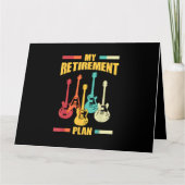Mijn Pensioenplan Elektrisch Guitar Musical String Kaart (Voorkant)