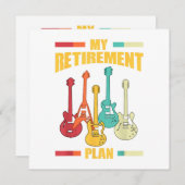 Mijn Pensioenplan Elektrisch Guitar Musical String Kaart (Voorkant / Achterkant)