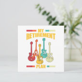 Mijn Pensioenplan Elektrisch Guitar Musical String Kaart (Staand voorkant)