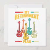 Mijn Pensioenplan Elektrisch Guitar Musical String Kaart (Achterkant)