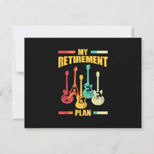 Mijn Pensioenplan Elektrisch Guitar Musical String RSVP Kaartje