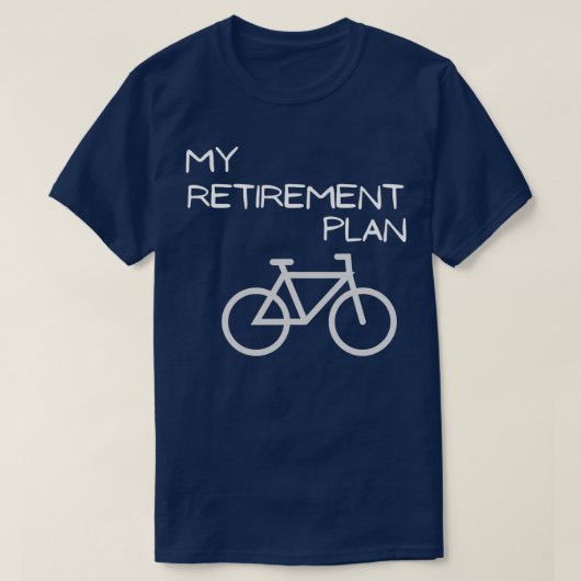 Mijn Pensioenplan fiets Funny Bike (2) T-shirt (Design voorkant)
