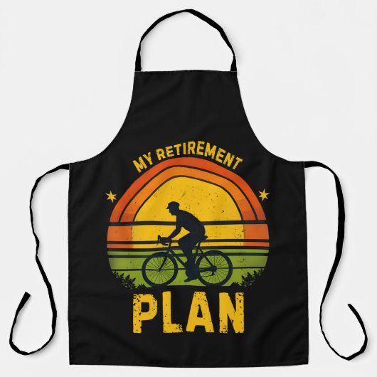 Mijn Pensioenplan Fietsliefhebber Schort (Voorkant)