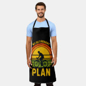 Mijn Pensioenplan Fietsliefhebber Schort (Gedragen)
