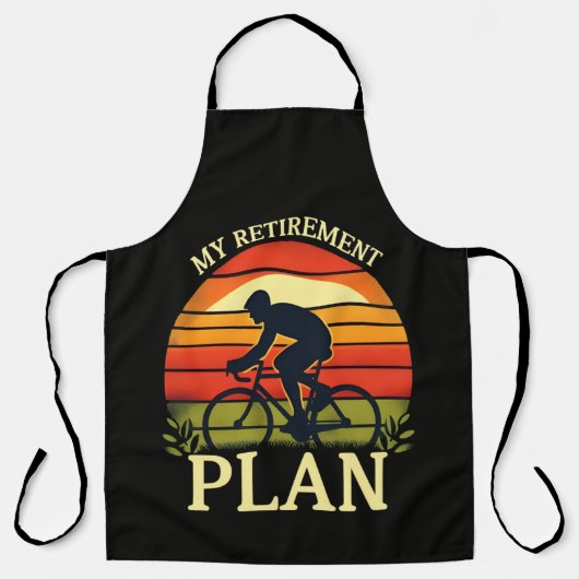 Mijn Pensioenplan Fietsliefhebber Schort (Voorkant)