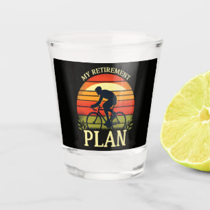 Mijn Pensioenplan Fietsliefhebber Shot Glas