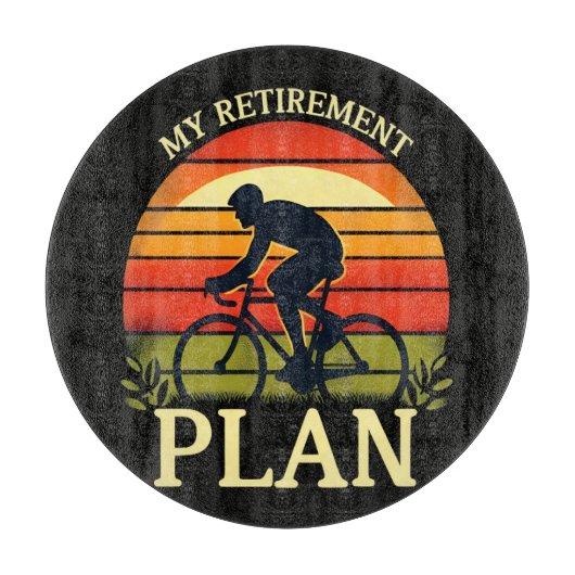 Mijn Pensioenplan Fietsliefhebber Snijplank (Voorkant)