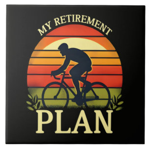 Mijn Pensioenplan Fietsliefhebber Tegeltje