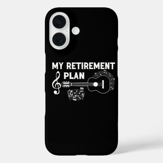 Mijn Pensioenplan Gitaar Funny Musici Case-Mate iPhone Case (Achterkant)