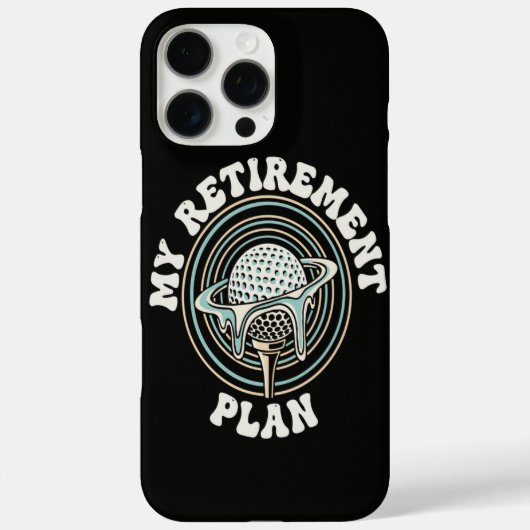 Mijn Pensioenplan Golf Gepensioneerde Golfer Case-Mate iPhone Case (Achterkant)