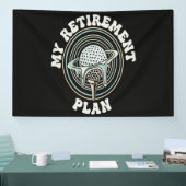 Mijn Pensioenplan Golf Gepensioneerde Golfer Spandoek (Beurs)